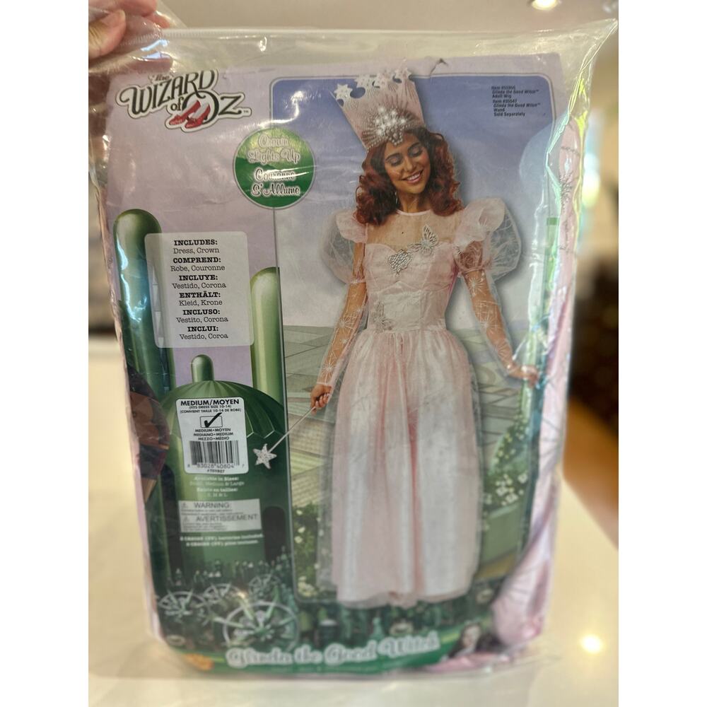 New! The Wizard of Oz Glinda Costume, Size Medium - Picture 2 of 6